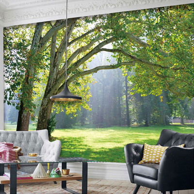 

Home Improvement Custom 3D Photo Wallpaper Three-dimensional Forest Scenery Living Room Background 3D Mural Fabric Wallpaper