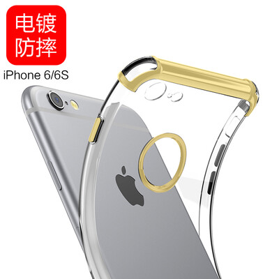 

Wyatt может (yueke) Apple прозрачна все включено сопротивление падения покрытия защитного рукав мужской и женские модели 6 / 6са телефона оболочка подходит для iphone6 ​​/ 6S 4.7 Yingcun прозрачного золота
