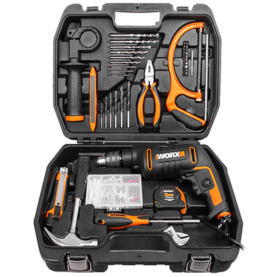 

WORX Household Impact Drill Toolbox WX3173 Impact Drill Hand Electric drill Electric Hand drill Electric screwdriver Hardw
