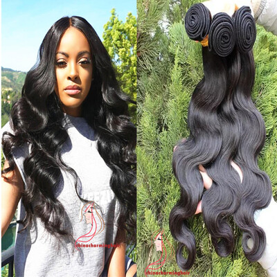 

high quality 100% Human Hair Weave Bundles Human Hair Extensions Natural Color Brazilian Body Wave Bundles 3pcs lot