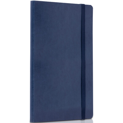 

Deli deli 25K96 basic bandage leather office soft copybook notebook blue 3347