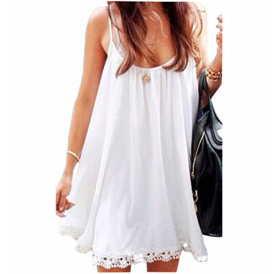 

Lovaru ™summer style 2015 new women dress Summer is relaxed fashion condole hollow lace sleeveless dresses