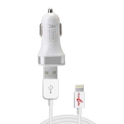 

FirstSeller МФО сертифицированных два порта USB мини адаптер Автомобильное зарядное устройство + USB синхронизации данных заряда кабеля Lightning для iphone5/6