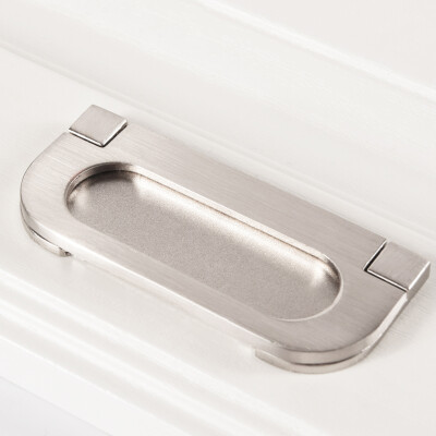 

Yuhuaze Modern Simple Invisible Drawer Dark Handle 3 Pack Sliding Door Handle Silk Silver 64 Holes