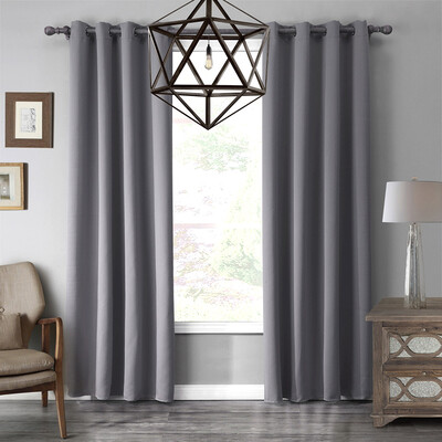 

LOHASCASA Blackout Grommet Window Curtain Panel Thermal Insulated Drapes for Bedroom or Living Room 1 Panel Size:52 By 63 Inch