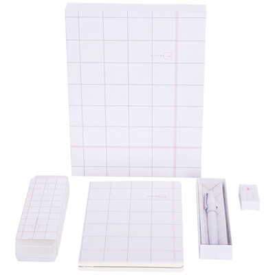 

Deli Ali A5 square inch series hardcover student stationery gift set 4 piece set 68890B