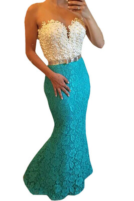 

Lovaru ™2015 Hot Sale new fashion Sleeveless Women Vintage Dress New Arrival Floor-Length Mermaid Strapless Dress party dress