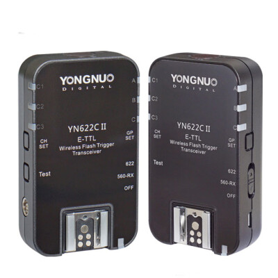 

YONGNUO YN622C II HSS E-TTL Flash Trigger for Canon Camera Compatible With YN622C YN560-TX RF-603 II RF-605