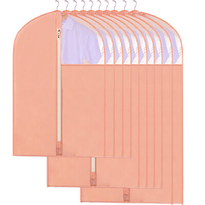 

Herb Garden Oxford cloth dust cover storage bag water laundry sorting bag hanging bag 2 extra large 4 large 4 medium coral powder