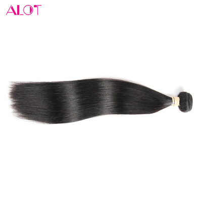 

Alot Hair India Straight Wave Virgin Hair Double Machine Weft Straight Wave 1 bundle Weave