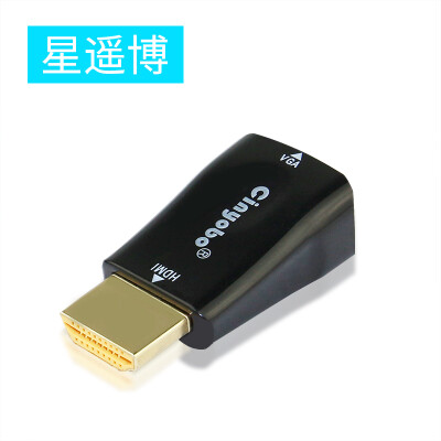 

Chongbo Cinyobo CYB-ZHQ-08 HDMI Turn VGA Adapter HD Video Adapter Computer TV Cable Projector HDMI Turn VGA Adapter Black