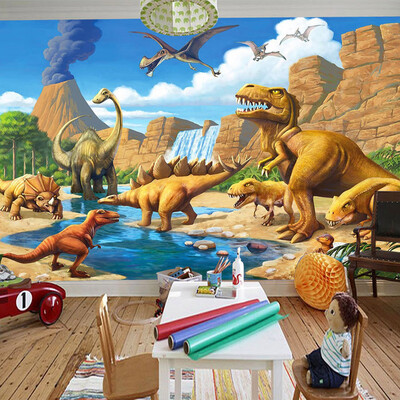 

Пользовательские обои 3D Mural Обои Lakefront Dinosaur Tyrannosaurus Rex Детская комната Спальня Фотография Фон 3D Дети Обои
