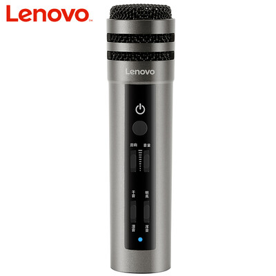 

Lenovo Lenovo UM10C mobile microphone singing it all k-host broadcast dedicated microphone Apple Android microphone wheat sound computer K song Youth Edition titanium gray