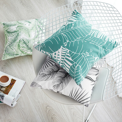 

Jia Bai pillow Boboli garden pillow sofa cushion office pillow bed backrest car car waist cushion with core banana leaf 45 45cm Jingdong own brand