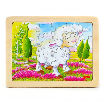 

goki Wooden Jigsaw Puzzle with Storage tray 244896pcs&4655pcs of 4 layers for kids