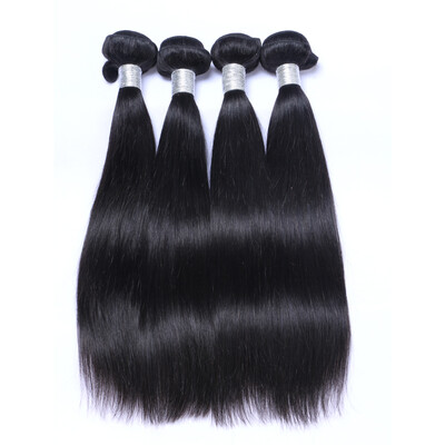 

9A Unprocessed Virgin Human Hair 4 Bundles Braziliain Virgin Hair Straight Hair Weave Extensions