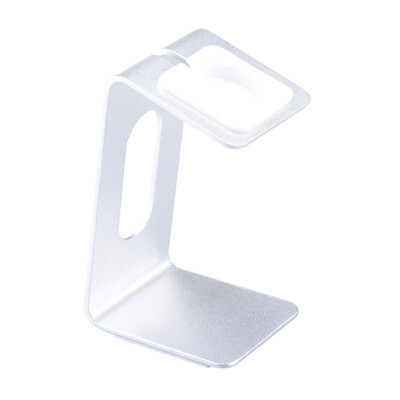 

Stylish Aluminum Alloy Charging Stand for Apple Watch - Silver White