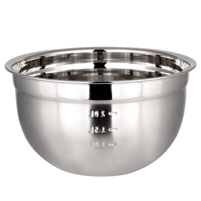 

【Jingdong Supermarket】 Jiekai Nuo thick stainless steel 20cm egg pots stainless steel long-term durability to enhance the round bottom design to fight protein beat cream no dead anti-splash