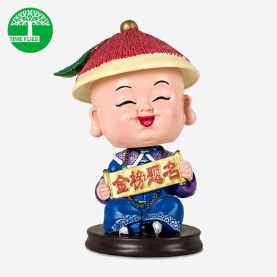 

Light shade car ornaments shaking head car ornaments cartoon small clear official car supplies national culture creative gifts auspicious wishful