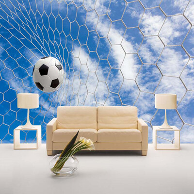 

Custom 3D Современная простая настенная роспись Fresco Sports Football для детей Постельное белье Room Sofa Background Фотообои Домашние декорации