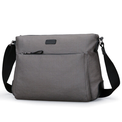 

Mu Yi man bag shoulder bag men sports&leisure Messenger bag large capacity cross canvas bag ME_1162 black