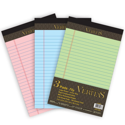 

KAISA VERITAS Series A5 American Paper Paper 70g Thicker Paper Legal Notepad / Draft (50