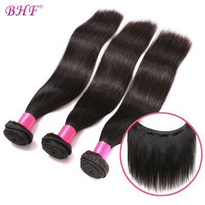 

BHF Hair Virgin Hair Weave Malaysian 3 Bundles Straight Cheap Human Hair Extensions 8-26Inch