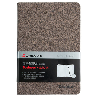 

Coix Comix 122 25K ​​notebook cork leather office notebook Notepad C5832 dark brown