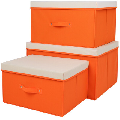 

bicoy compartment storage box storage box clothes sundries storage box storage box 28L40L60L 3 packs of orange