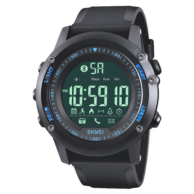 

Time beauty skmei watch men's smart sports watch multi-function pedometer Bluetooth teenager electronic watch 1321 blue