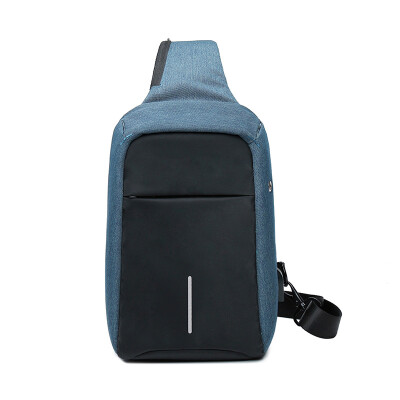 

Boshikang Men Bag Oxford Men Chest Bag Leisure Male Crossbody Bag Waterproof IPad Cellphone Daypack Messenger Bag Man