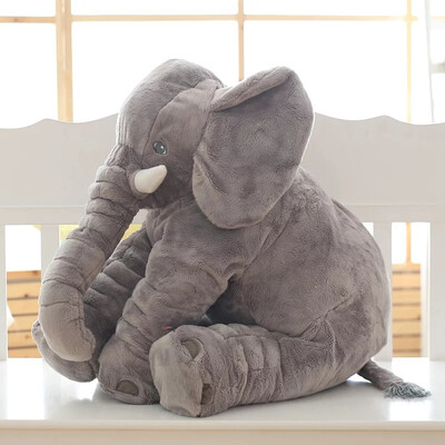 

60cm Plush Elephant Toy Baby Sleeping Back Cushion Soft Stuffed Pillow Elephant Doll Newborn Playmate Doll Kids Birthday Gift