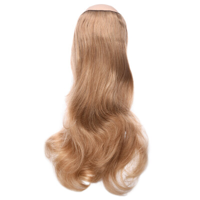 

24 inch Wavy Clip in Hair Extensions Synthetic Heat Resistant Fiber Pure Color 4 Clips 190gpc 17 Colors Available