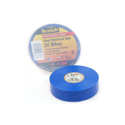 

3M Scotch 35 high quality phase color PVC electrical insulation tape single roll brown