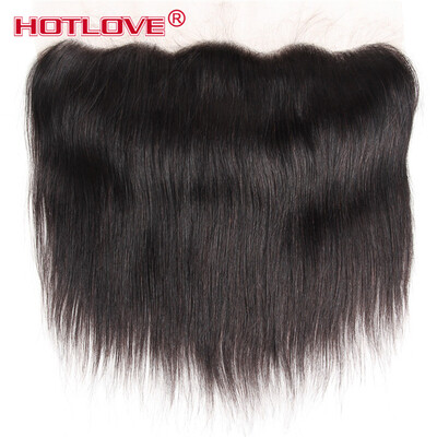 

Hotlove Hair Straight Lace Frontal Closure 134 Ear To Ear Full Frontal Free Part Closure Natural Color 100 Virgin Human Hair