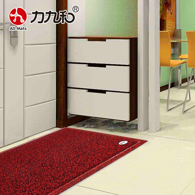 

All Mats two-color silk circle dusting mat carpet mat porch mat door mat floor door mat 45x75cm dark brown