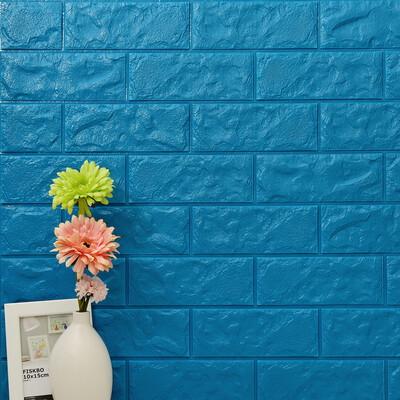 

Colomac PVC 3D embossed brick thickened modern pattern wall sticker self-adhesive bedroom living room waterproof wallpaper