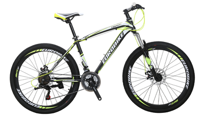 

EUROBIKE 26 "Mountain Bike 21 Speed ​​Daul Дисковые тормоза Передняя подвеска Полный велосипед MTB Продажа