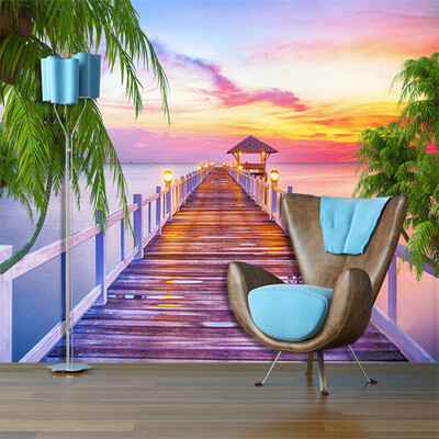 

Пользовательские обои Mural 3D Sunset Seaside Gallery Scenery Фотография Обои для рабочего стола для телевизора с диваном для гостиной Комната для прихожей
