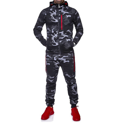 

New Men' Fashion 2 Parts Hooded Sweatshirt and Sport Pants Set