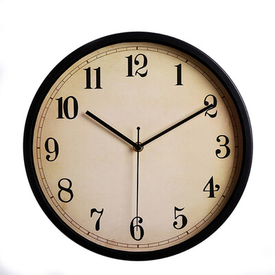 

Metal wall clock simple clock silent quartz movement watch for bedroom living room 12 inches 30CM