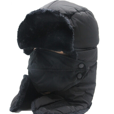 

SAHOO winter riding mask face thickening warm earmuffs mask windproof cold electric motorcycle cover men&women headgear red
