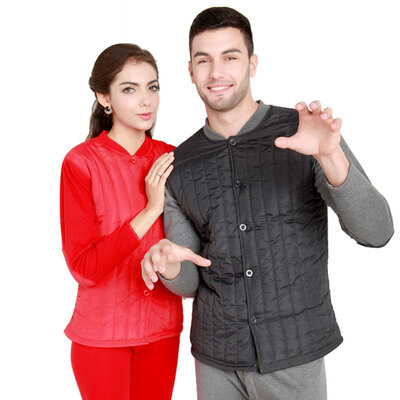 

Antarctic thermal underwear men&women feather silk cotton cardigan gold cashmere warm mothers installed large size plus cashmere thick youth in the elderly thermal underwear suit NY9211 female red