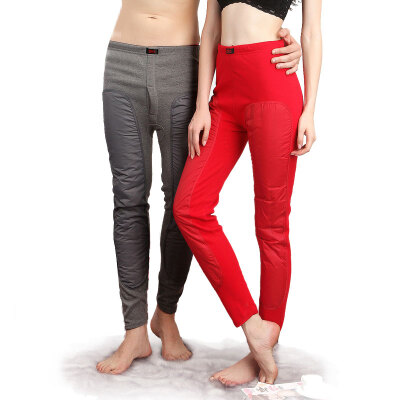 

Antarctic Nanjiren thermal underwear for men&women gold warm velvet warm pants plus velvet thickening plus patch pants 52019 China Red