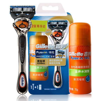 

Gillette ручная бритва бритвы премиум-класса загружена передняя укрыватель Shun (1 головка 1 нож + 70 г гель)