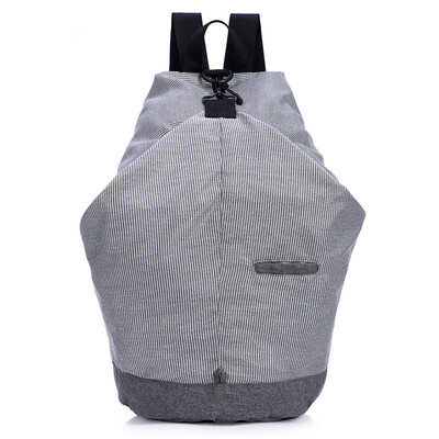 

INTERIGHT men&women fashion stripes casual ultra - light shoulder bag MW02 gray 25 25 45CM