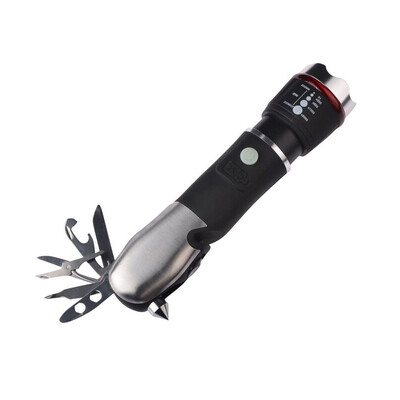 

Waterman Whotman дальний фонарь LED многофункциональный бытовой фонарик на открытом воздухе верхом безопасности автомобиля молоток мигалки WD2734