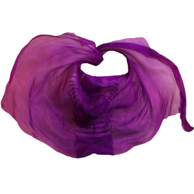 

Silk Belly Dance Veil Shawl Scarf Pure Purple Color Belly Dance Practice Performance Silk Veils 250270114 cm
