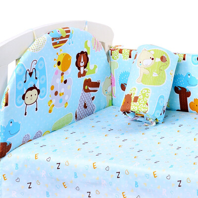 

like baby (elepbaby) cotton cribs three sets of removable washable bed by bed circumference baby bedding kit 120 * 70cm (animal kingdom