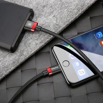 

Baseus Apple Data Line Gold Belt Mobile Phone Charging Cable for iPhoneX87 plusiPad USB Data Cable Lengthening Power Charging Cable 3 Meter Black Red